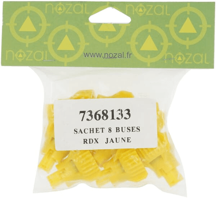 Pièces agricoles - Pièce Pulvérisateur - Jeu de buses à injection d'air (8 pièces) RDX 120° 02 jaune