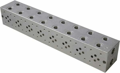 Pièces agricoles - Hydraulique - Base MRA3-8-G-Z NG6 ALU