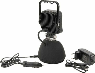 Pièces agricoles - Eclairage - Phare de travail LED rechargeable 15W 900lm poignée + interrupteur