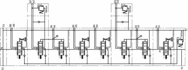 Pièces agricoles - Hydraulique - Vanne sections 8 sections
