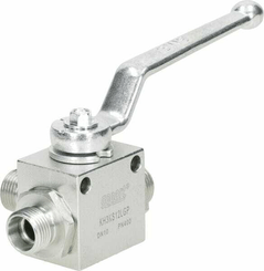 Pièces agricoles - Hydraulique - Vanne à bille 3/2-L - M18x1/5