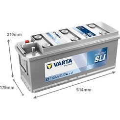 Pièces agricoles - Eclairage - Battery 12V 110Ah 760A I2 VARTA Promotive SLI