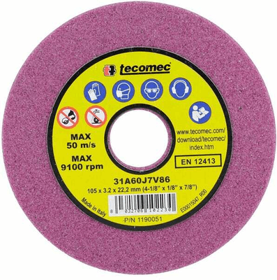 Pièces agricoles - Jardin et forêt pièce adaptable - Disque abrasif 105x3,2x22mm