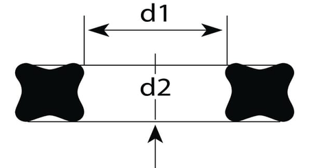 Pièces agricoles - Roulements - Joint quadrilobe 47,35 x 1,78