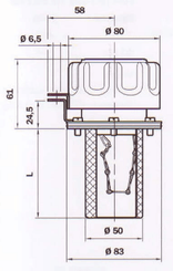 Pièces agricoles - Hydraulique - Bouchon de remplissage TA80 avec filtre