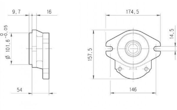Pièces agricoles - Hydraulique - Pompe hydraulique PLP30.73S0-04S5-LEF/ED-N-FS
