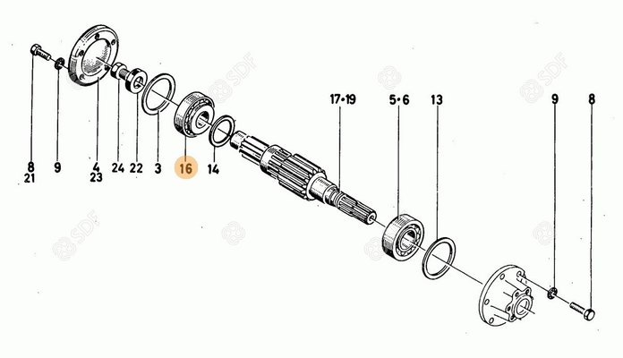 Pièces agricoles - Roulements - ROULEMENT CONIQUE