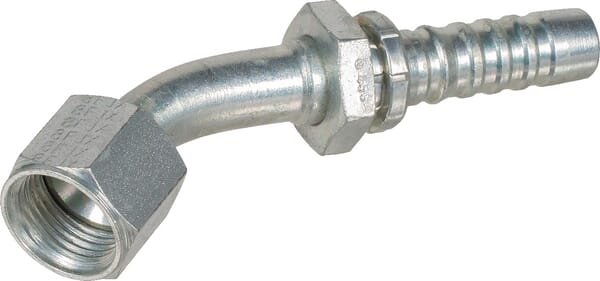 Pièces agricoles - Hydraulique - Racc. à sertir 45° DN13-3/4 JIC