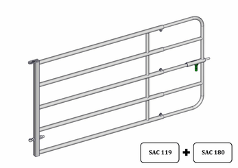 Materiels - Cage de contention - PACK DE 14 BARRIERE HERBAGE ECO EMBOITEE 2/3M