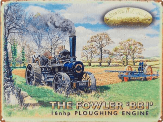 Objets publicitaires - Objets publicitaires divers - Plq. Fowler - The steam plough