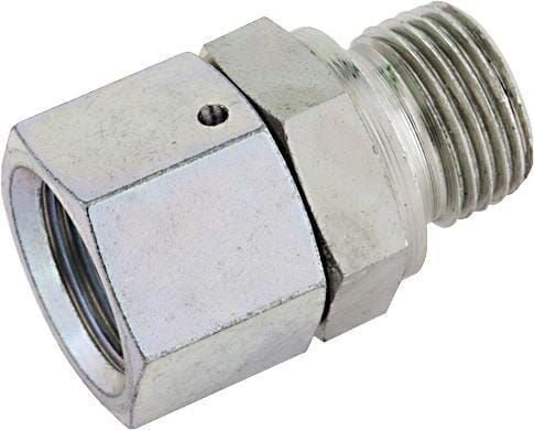 Pièces agricoles - Hydraulique - Raccord droit avec écrou G1/4" -G 1/4"