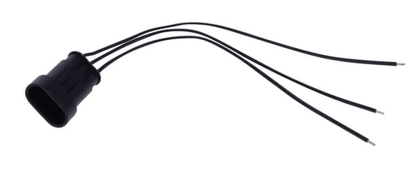 Pièces agricoles - Eclairage - Jeu de connecteurs Superseal 3 fiches pré-câblée 20cm mâle