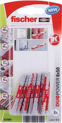 Pièces agricoles - Fasteners - Cheville Duopower 6x50 8pcs
