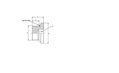 Pièces agricoles - Hydraulique - Bouchon fileté 1/2" BSP WD SS