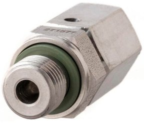 Pièces agricoles - Hydraulique - Raccord tournant M/F 6L x 1/8" BSP WD SS