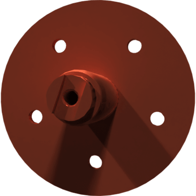 Pièces agricoles - Pièce divers - Axe de roue étroit soudé-peint-