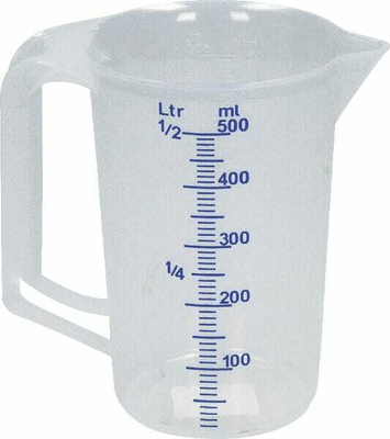 Pièces agricoles - Outils atelier - Broc doseur 0,5 litres PP