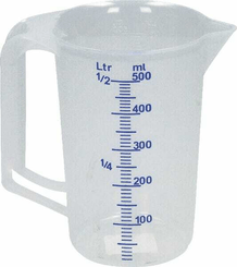 Pièces agricoles - Outils atelier - Broc doseur 0,5 litres PP