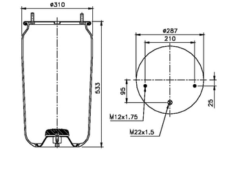 Pièces agricoles - Pièce divers - Ressort pneumatique
