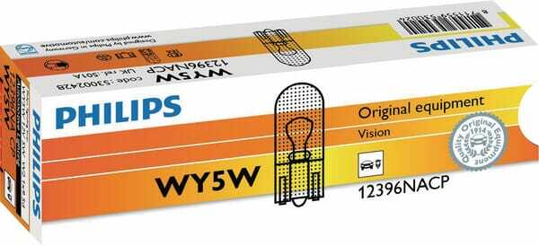Pièces agricoles - Eclairage - Ampoule conventionnelle WY5W 12V 5W W2.1x9.5d Philips