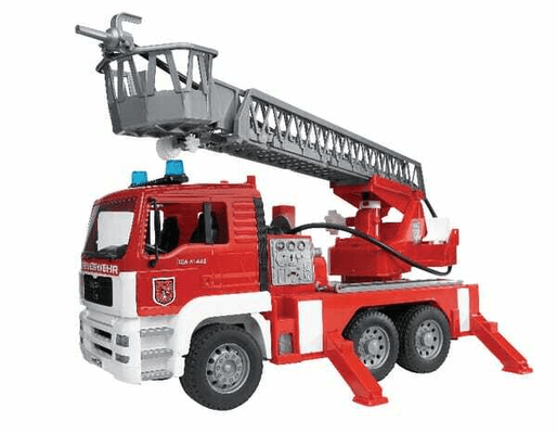 Loisirs - Jouets - MAN Camion de pompiers+grue+sirène