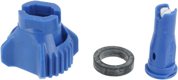 Pièces agricoles - Pièce Pulvérisateur - Jeu de buses à injection d'air (8 pièces) HDRX-A 120° 03 bleu