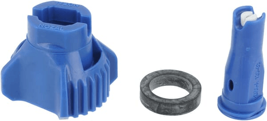 Pièces agricoles - Pièce Pulvérisateur - Jeu de buses à injection d'air (8 pièces) HDRX-A 120° 03 bleu