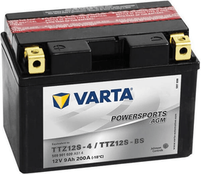 Pièces agricoles - Eclairage - Batterie 12V 9Ah 200A AGM Sports motorisés VARTA