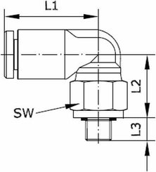 Pièces agricoles - Pièce pneumatique - Raccord vissé