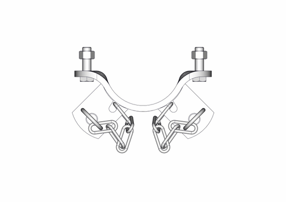 Materiels - Accessoires 30Kg-50Kg - PACK DE 20 DEMI BRIDES RONDE 2DL D.102MM