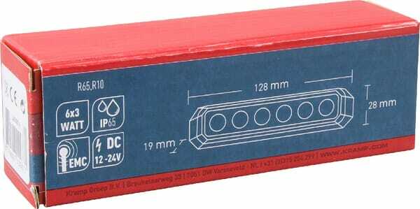 Pièces agricoles - Eclairage - Avertisseur flash LED orange 6x3W 12/24V