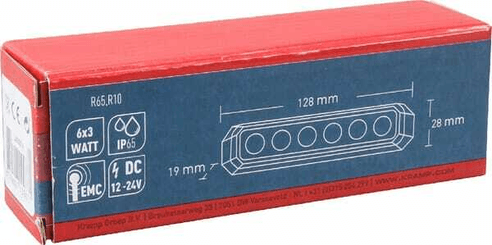 Pièces agricoles - Eclairage - Avertisseur flash LED orange 6x3W 12/24V