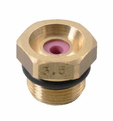 Pièces agricoles - Pièce Pulvérisateur - Buse à jet mirroir 6818 22° 3.5 dorée laiton Braglia