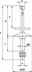 Pièces agricoles - Pièce Pulvérisateur - Mélang.chim. G1/2+nett.réserv.