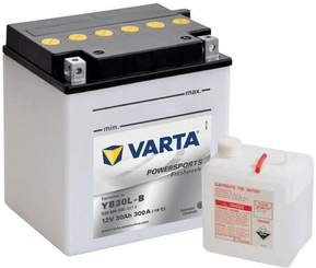 Pièces agricoles - Eclairage - Batterie 12V 30Ah 300A Powersports Freshpack VARTA