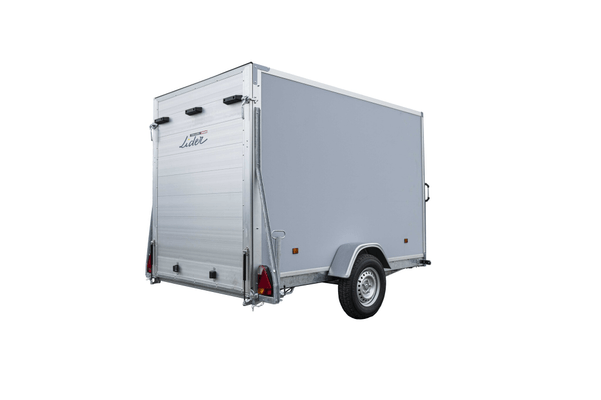Materiels - Remorque voiture - FOURGON 260x155x177 freiné PTAC : 750 kg Porte pont de série