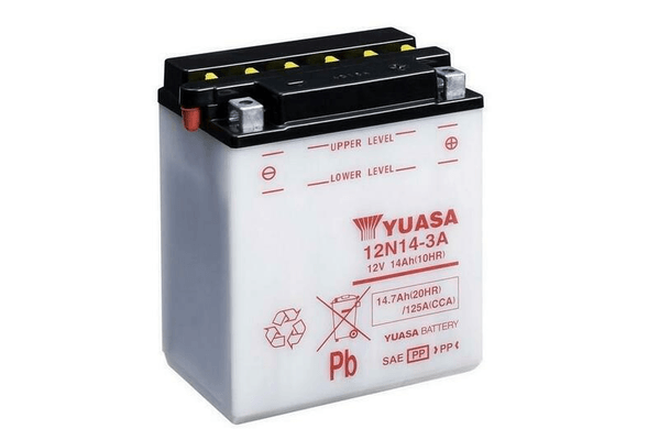 Pièces Quad & Motos - Electrique - Batterie YUASA conventionnelle sans pack acide - 12N14-3A