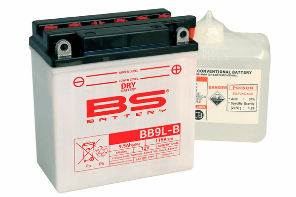 Pièces Quad & Motos - Electrique - Batterie BS BATTERY Haute-performance avec pack acide - BB9L-B