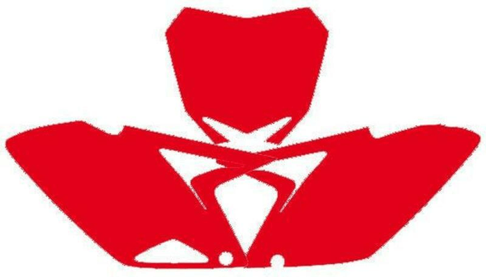 Pièces Quad & Motos - Plastiques - Fonds de plaque BLACKBIRD rouge Suzuki RM-Z250