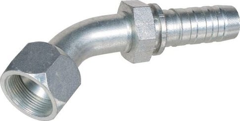 Pièces agricoles - Hydraulique - Racc. à sertir DN32-1"5/8 JIC 45°