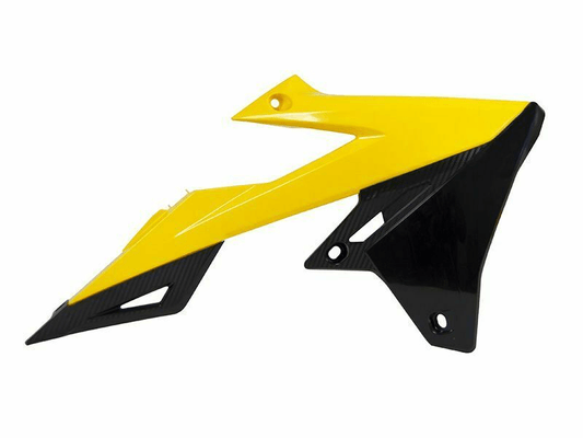 Pièces Quad & Motos - Plastiques - Ouïes de radiateur RACETECH jaune/noir Suzuki RM-Z450