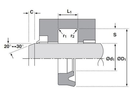 Pièces agricoles - Roulements - Joint tig. 60x70x7,3 UN L1=8