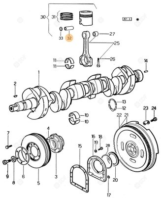 Pièces agricoles - Pieces moteur - AXE