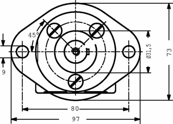 Pièces agricoles - Hydraulique - Moteur Orbit ,W. Ø16 Moteur O