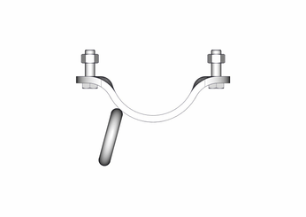 Materiels - Accessoires 30Kg-50Kg - PACK DE 28 DEMI BRIDES SIMPLE SV STANDARD RONDE D.102MM