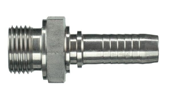 Pièces agricoles - Hydraulique - Raccord à sertir DN13-3/8-BSP SS