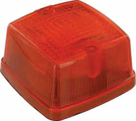 Pièces agricoles - Eclairage - Clignotant carré orange 12V