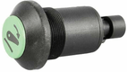 Interrupteur poussoir, abaissement du relevage, rond, vert