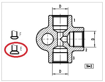 Pièces agricoles - Tracteur pièce adaptable - Adaptateur M10x1