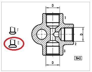 Pièces agricoles - Tracteur pièce adaptable - Adaptateur M10x1